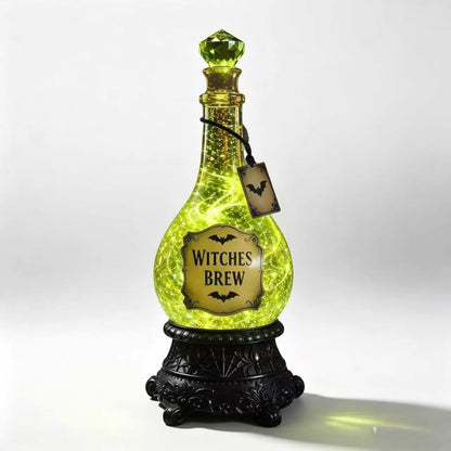 🧙✨Lighted Witches’ Brew Poison Bottle Glitter Globe