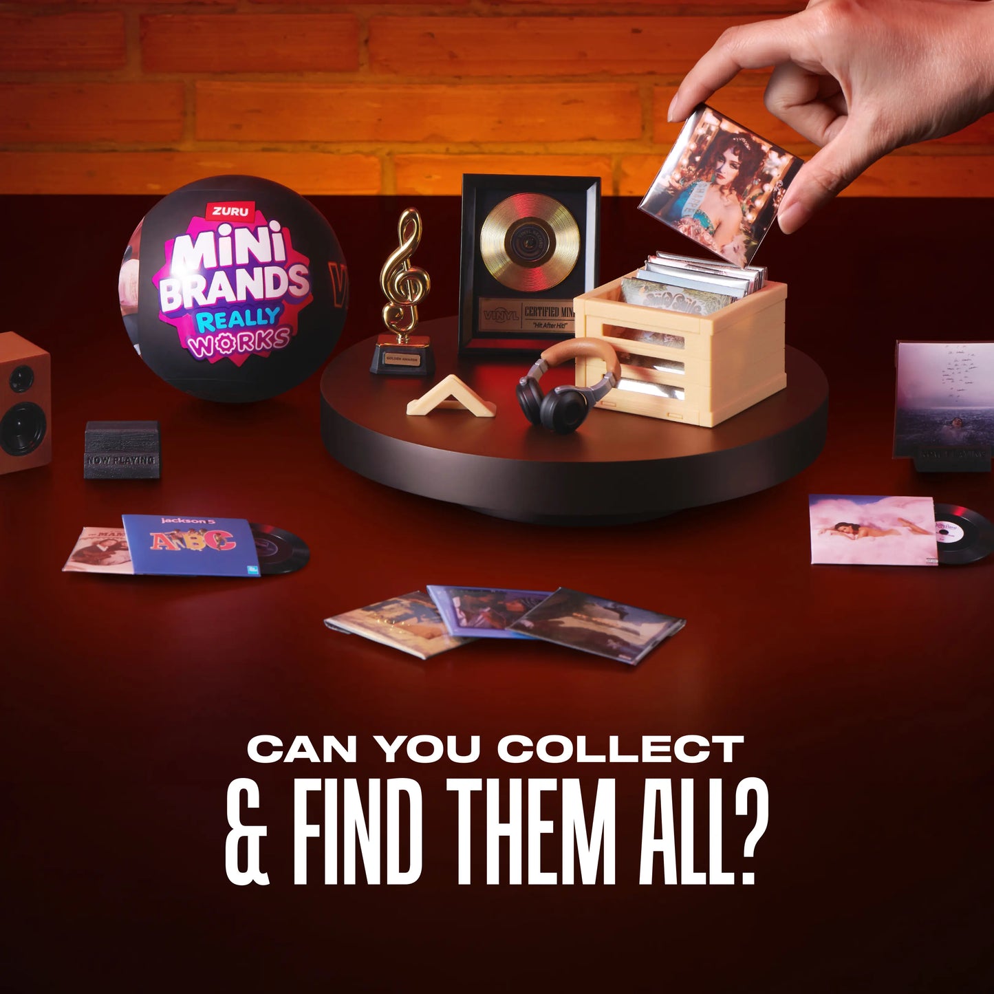 Mini Vinyl Record Player Blind Box | Retro Turntable Collectible Miniature Toy & Desktop Decor