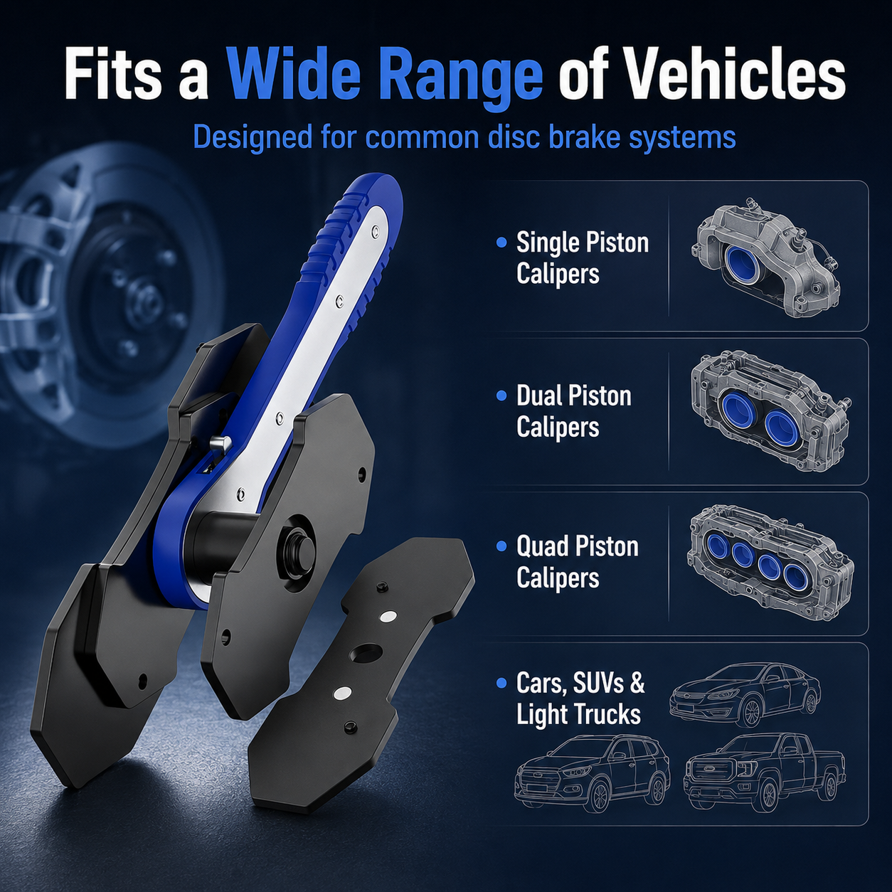 Brake Caliper Piston Press Tool