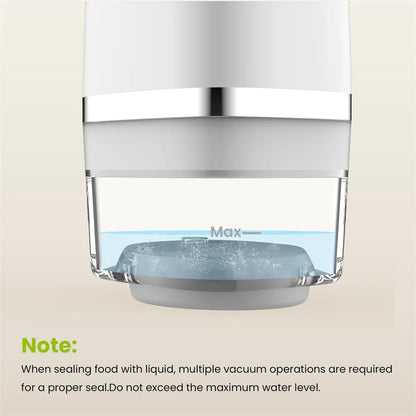Vacuum Sealer for Food with Visible Water Tank, 30 Reusable Bags