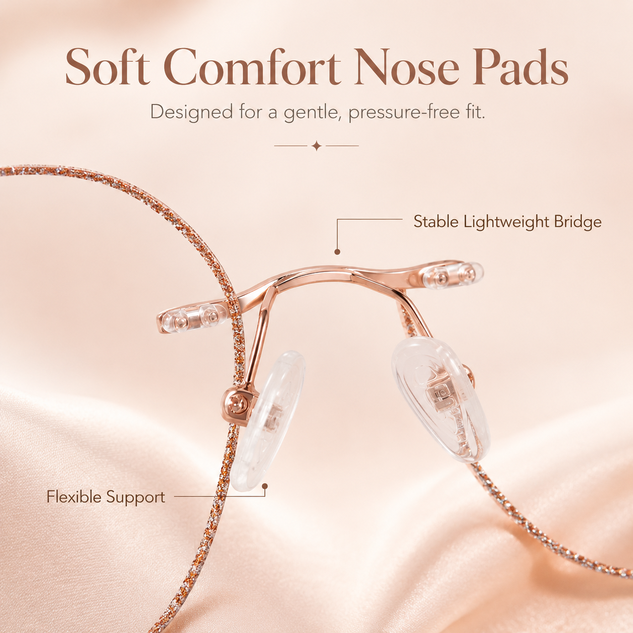 WOMEN'S DIAMOND RIMLESS ANTI-BLUE LIGHT PRESBYOPIA GLASSES