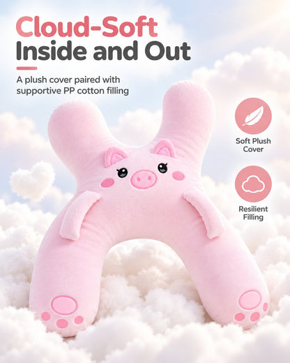 Kids Car Travel Pillow | Plush Head & Neck Support Buddy