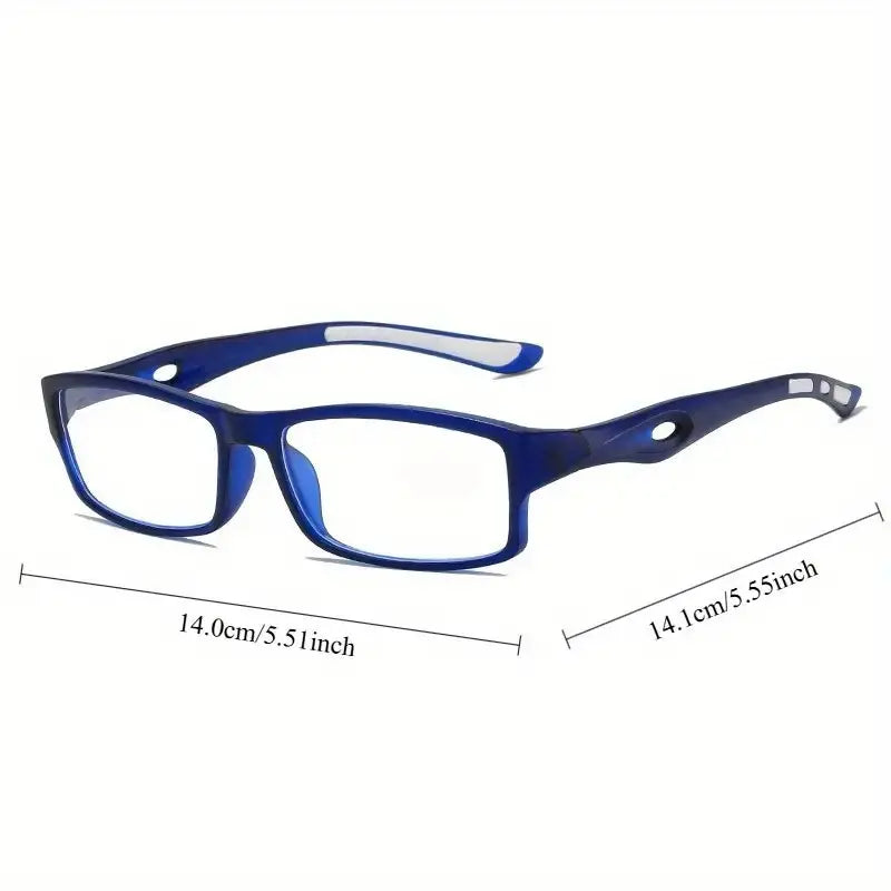 6PCS New Men's and Women's Retro Square High-definition Reading Glasses