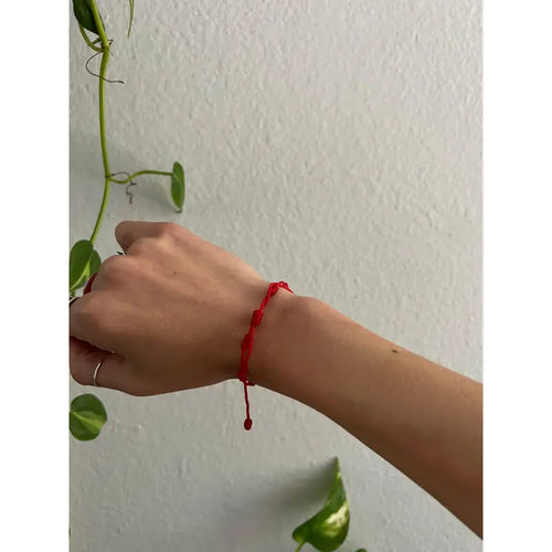 Enchanted Protection Bracelet - Red Cord with Knots