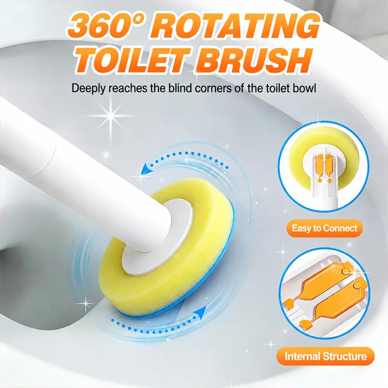Disposable Toilet Scrubber Brush Kit