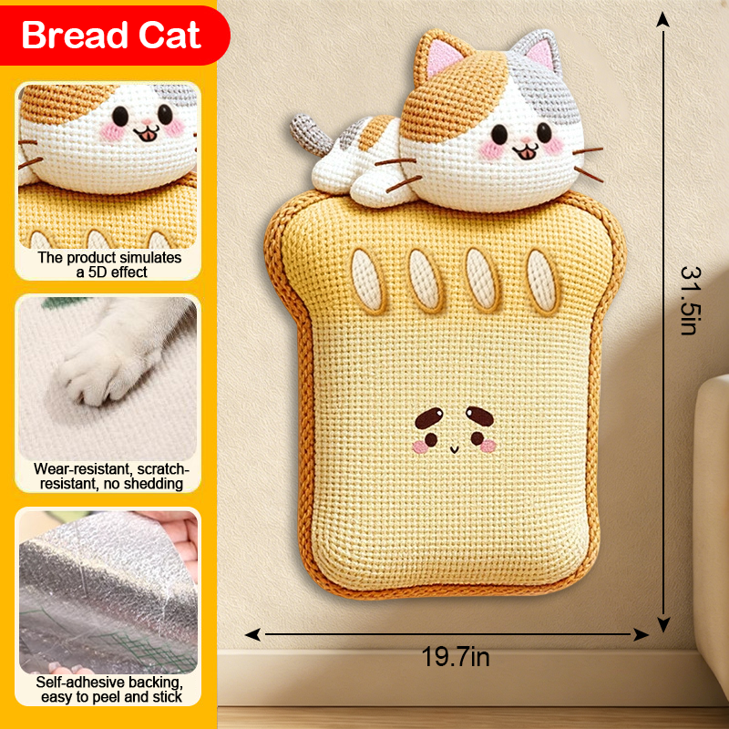 5D Woven Cat Scratcher Mat, Cat Scratching Design for Indoor Cats, Protects Walls, Sofas, Couches and Doors