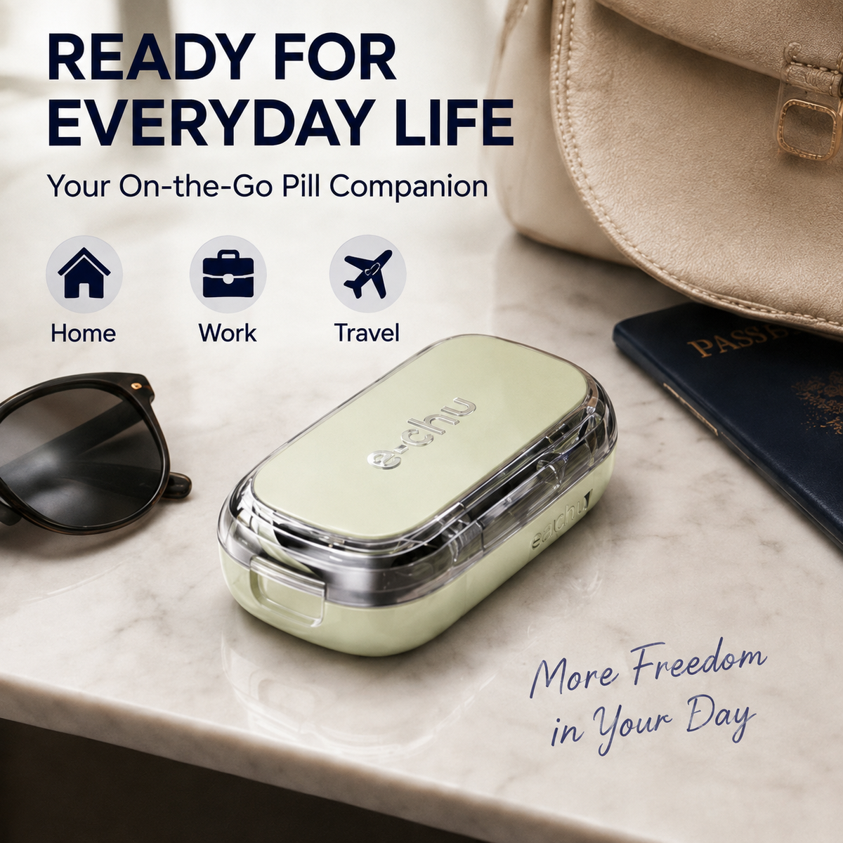 ⏳ Last day 49% OFF -💊Portable Pill Cutter/Splitter & Storage Case (Cuts into 1/2, 1/3, or 1/4 portions)