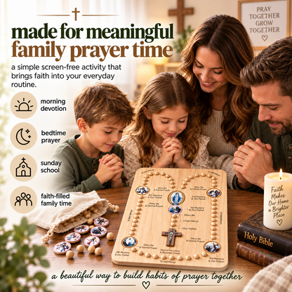 Catholic Rosary Prayer Board for Kids & Families – Hands-On Faith Learning Kit
