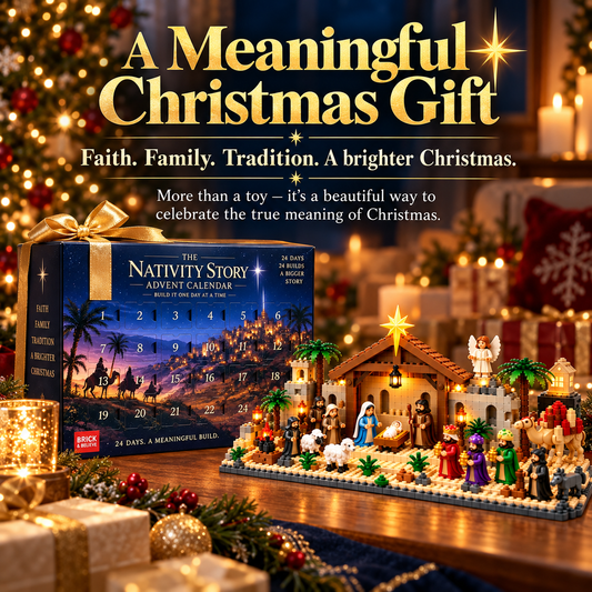 🔥Nativity Advent Calendar – 24-Day Buildable Christmas Nativity Set