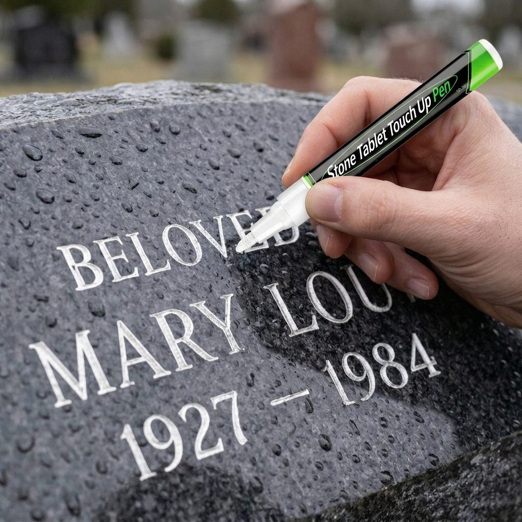 ⏳Limited Time 49% Discount | Golden Tombstone Touch-Up Pen Recover Faded Memorial Engravings