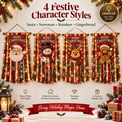 🎄 Lighted Christmas Door Hanging Decor✨