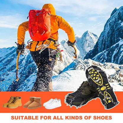 🧊 50% OFF Ice Cleats for Shoes – Anti-Slip Snow Grips for Winter Walking & Hiking