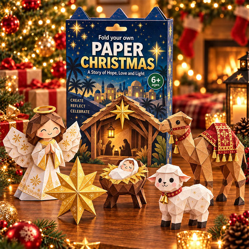 🎄DIY Christmas Paper Craft Kit🎅 – Fold, Create & Build Your Own Festive Village ✂️