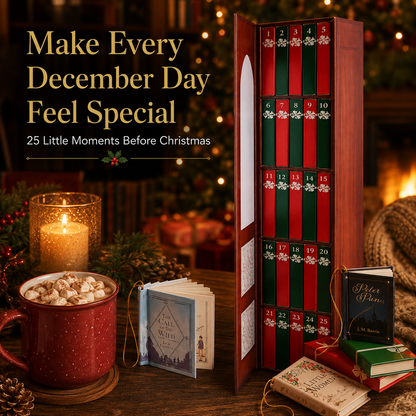 📚 25 Days of Mini Book Magic Christmas Advent Calendar – Tree Ornaments 🎄