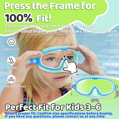 🏊🕶️Swim Goggles with Nose clip & Earplugs