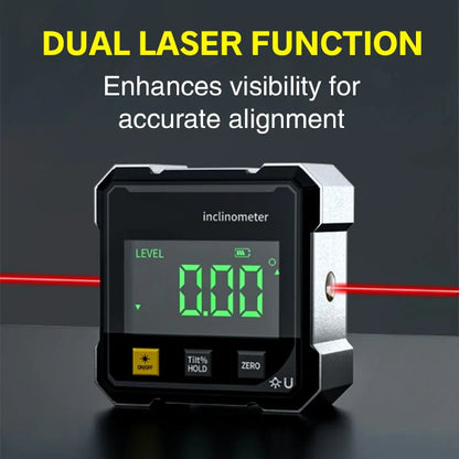 ⚙️ German Quality 4-Side Magnetic Digital Angle Gauge with Laser | Precision You Can Trust
