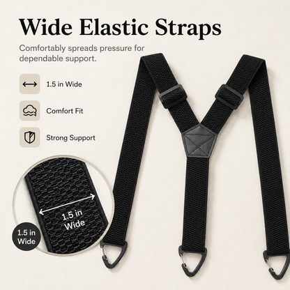 ⏰Men's X-Back Suspenders with Hook Clips