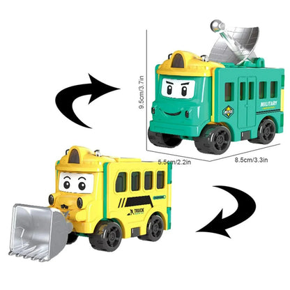 🚗✨Flip & Change Reverse Car | Cartoon Transformable Kids Toy