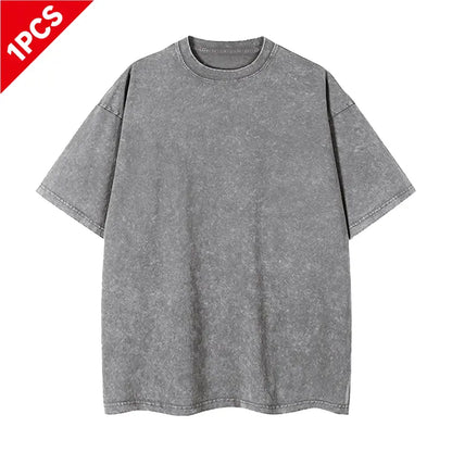 Vintage Washed Oversized T-Shirts – 4-Pack