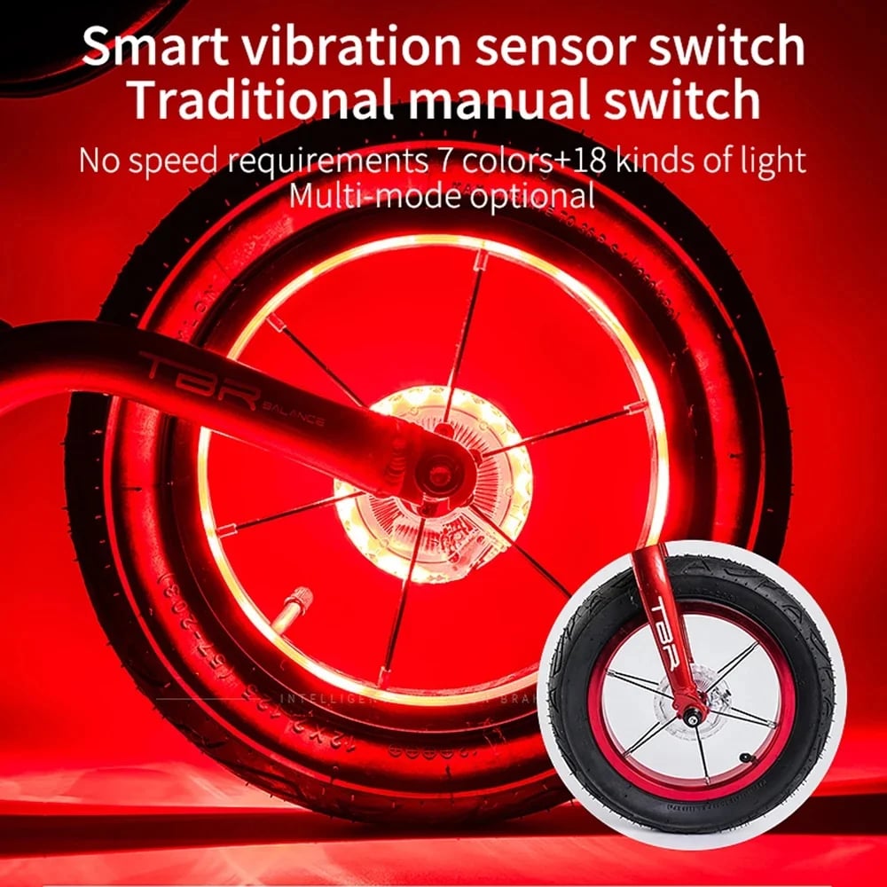 🔥Last Day 49% OFF-Waterproof LED Rechargeable Bike Wheel Hub Lights