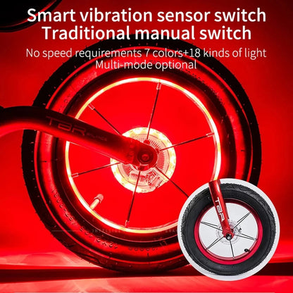 🔥Last Day 49% OFF-Waterproof LED Rechargeable Bike Wheel Hub Lights