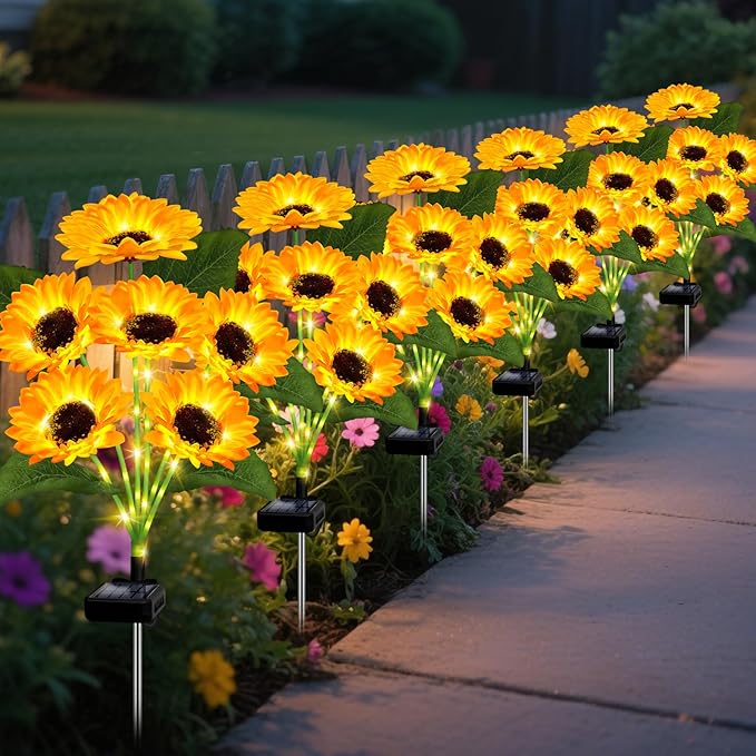 🌞Solar LED Sunflower Garden Lights