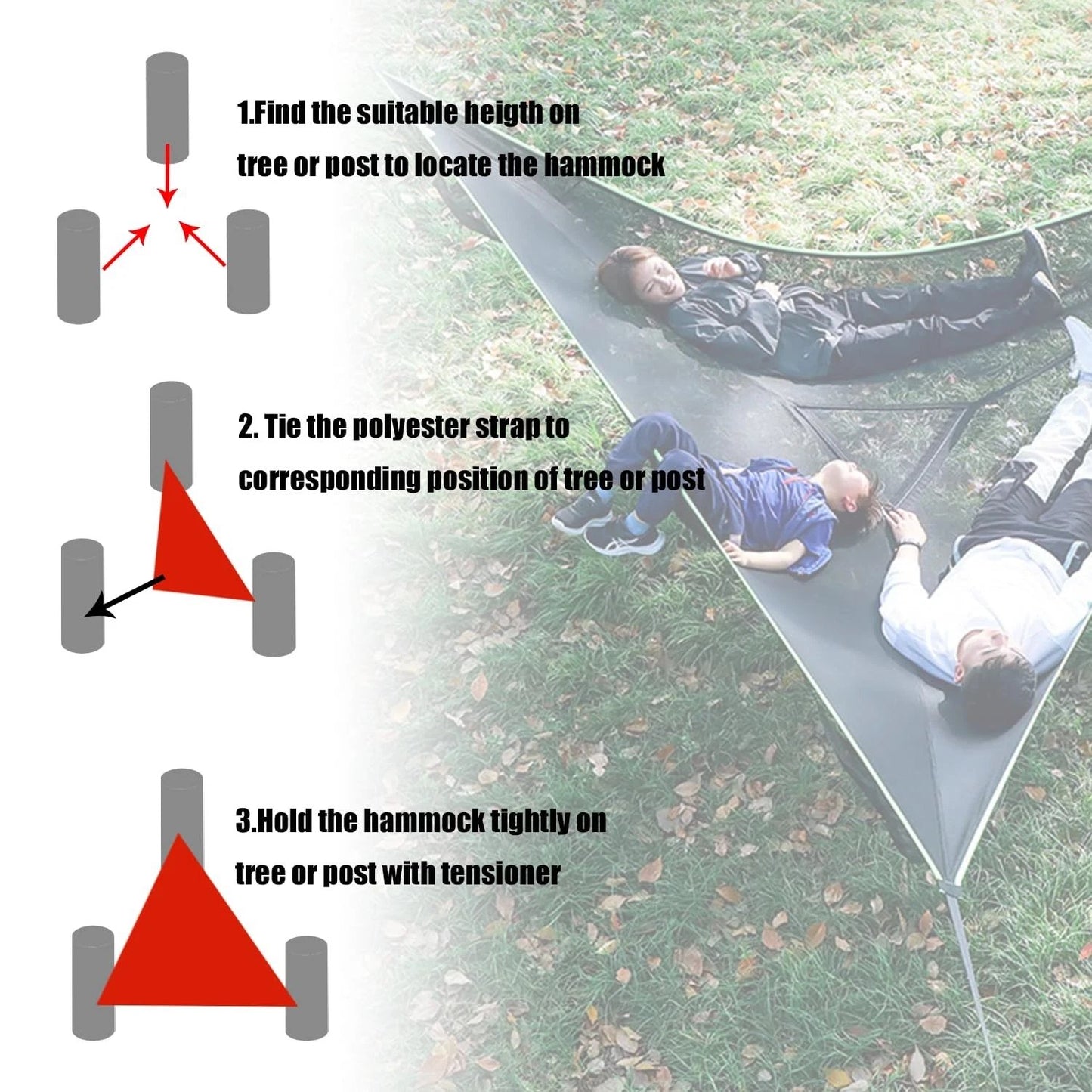 🏕️ Triangular Camping Hammock