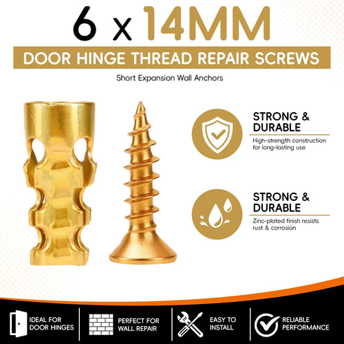 🔥Limited Time 49% OFF | 6x14mm Short Expansion Wall Anchors for Cabinet Hinge Repair