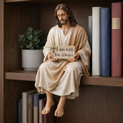 ✨Hand-Painted Resin Jesus Figurine✝️Serene Desk Companion🙏