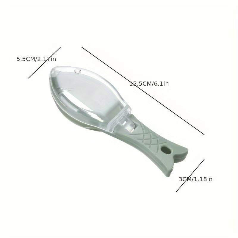 🐟 Mess-Control Fish Scaler with Collection Lid