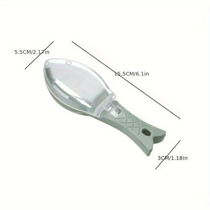 🐟 Mess-Control Fish Scaler with Collection Lid