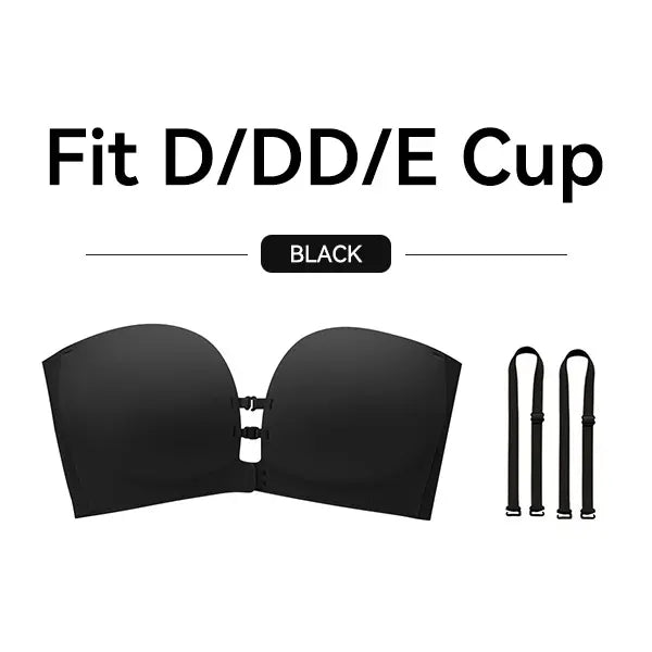 Womens Strapless Front Closure Bra Push Up Lift Bra Padded Add Cup Non Slip  Anti-Slip Grip & Removable Straps Fit Outfits Wireless Supportive  Seamless Comfortable