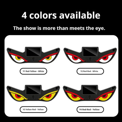 🚗👁️2 - PACK Dynamic LED Car Rear Window Display – Vampire Devil Eye Emoji Panel