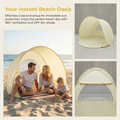 Pop-Up Beach Tent with UV Protection