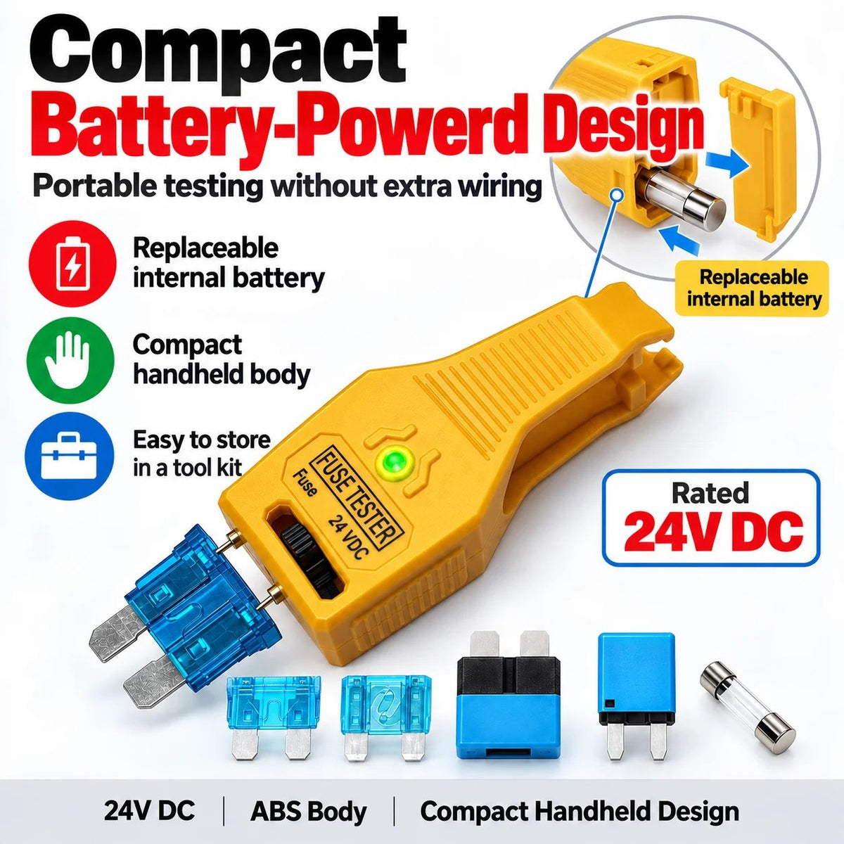 🔥HOT SALE🔥🚗⚡ Automotive Fuse Tester — Quickly Check Fuses & Find Electrical Problems with Ease!