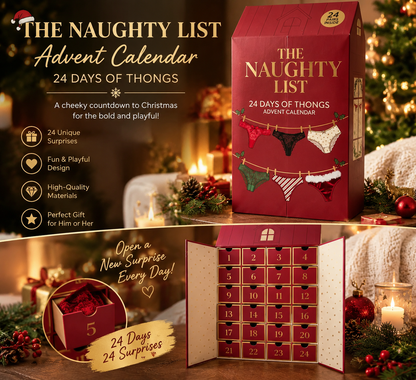 The Naughty List 24 Days Of Thongs Advent Calendar