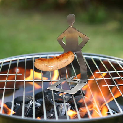🌭BUY 1 FREE 1🍖Outdoor prankster Stainless Steel BBQ Sausage Holder