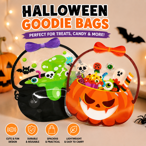 👻 Halloween Goodie Bags – Spooky Trick or Treat Candy Bags for Kids, Parties & Classroom