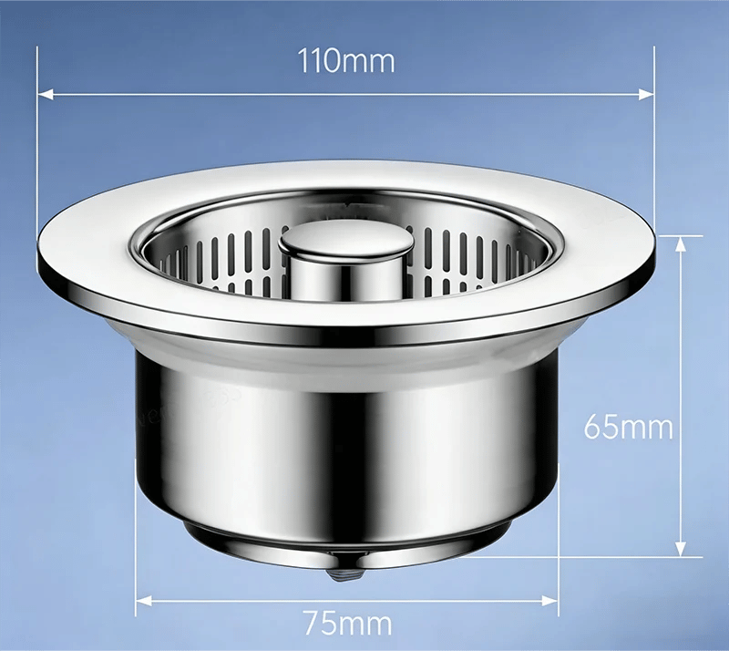Upgraded 3 in 1 Kitchen Sink Drain Strainer