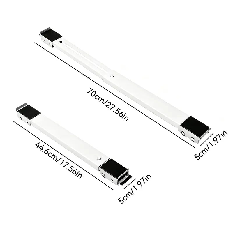 2-Pack Adjustable Telescopic Heavy Duty Metal Frame Appliance Moving Dolly