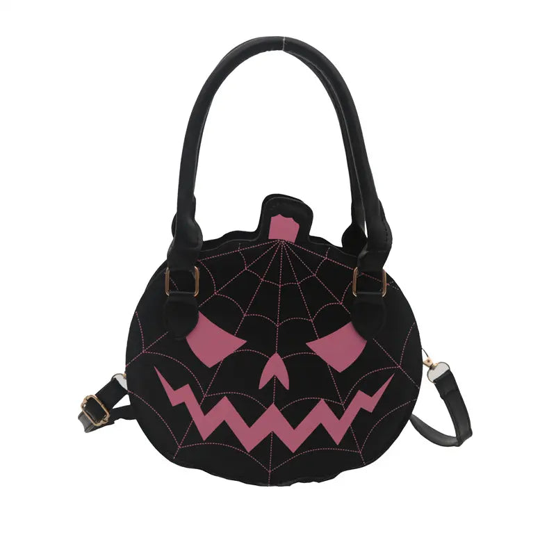 Spooky Jack-O-Lantern Pumpkin Crossbody Bag
