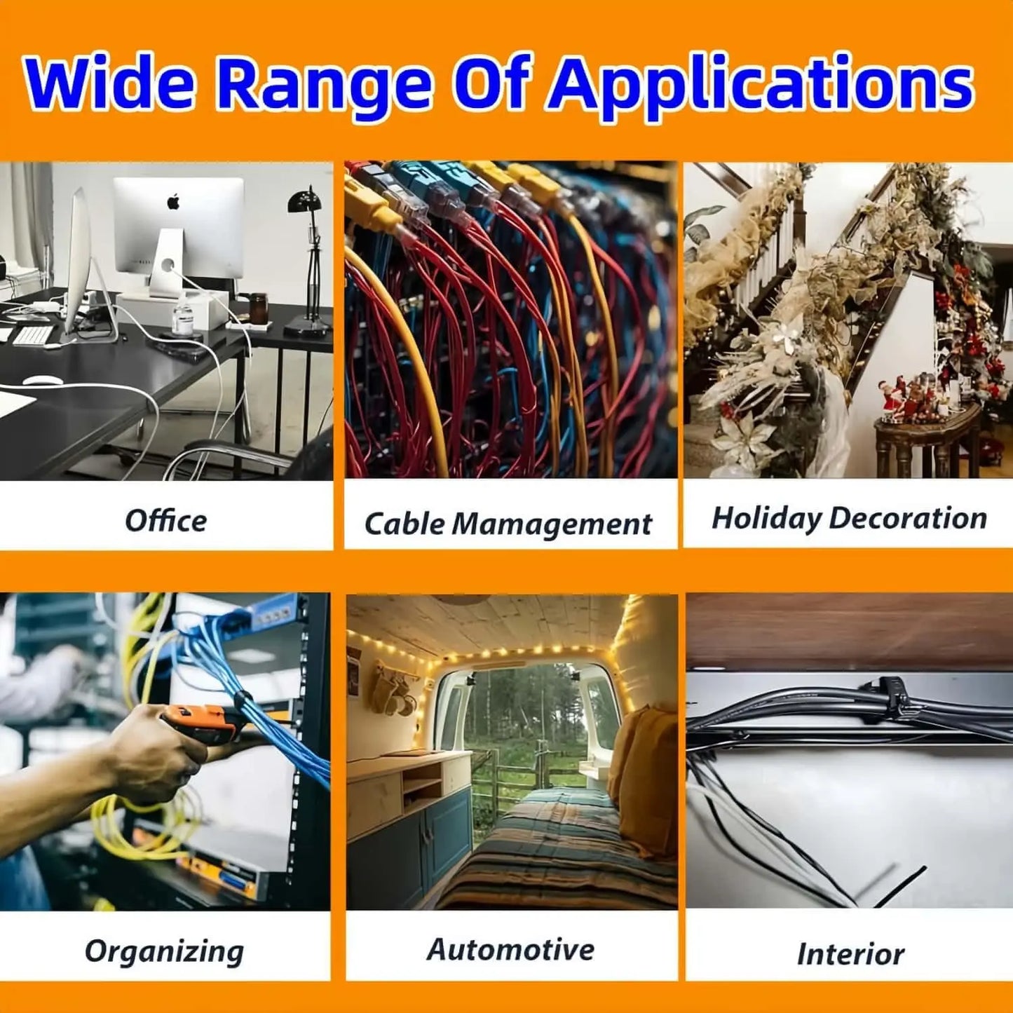 Heavy-Duty Magnetic Cable Tie Mounts for Secure Wire Management