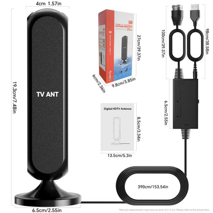 HIDB Indoor TV Antenna 4K HD Signal Amplified Compact