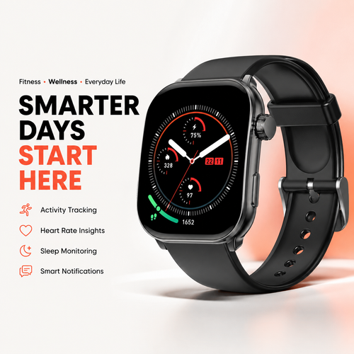 Health Smartwatch 3 – Bluetooth Calling Smart Watch with Health Tracking, 10-Day Battery & IP68 Waterproof for iPhone & Android