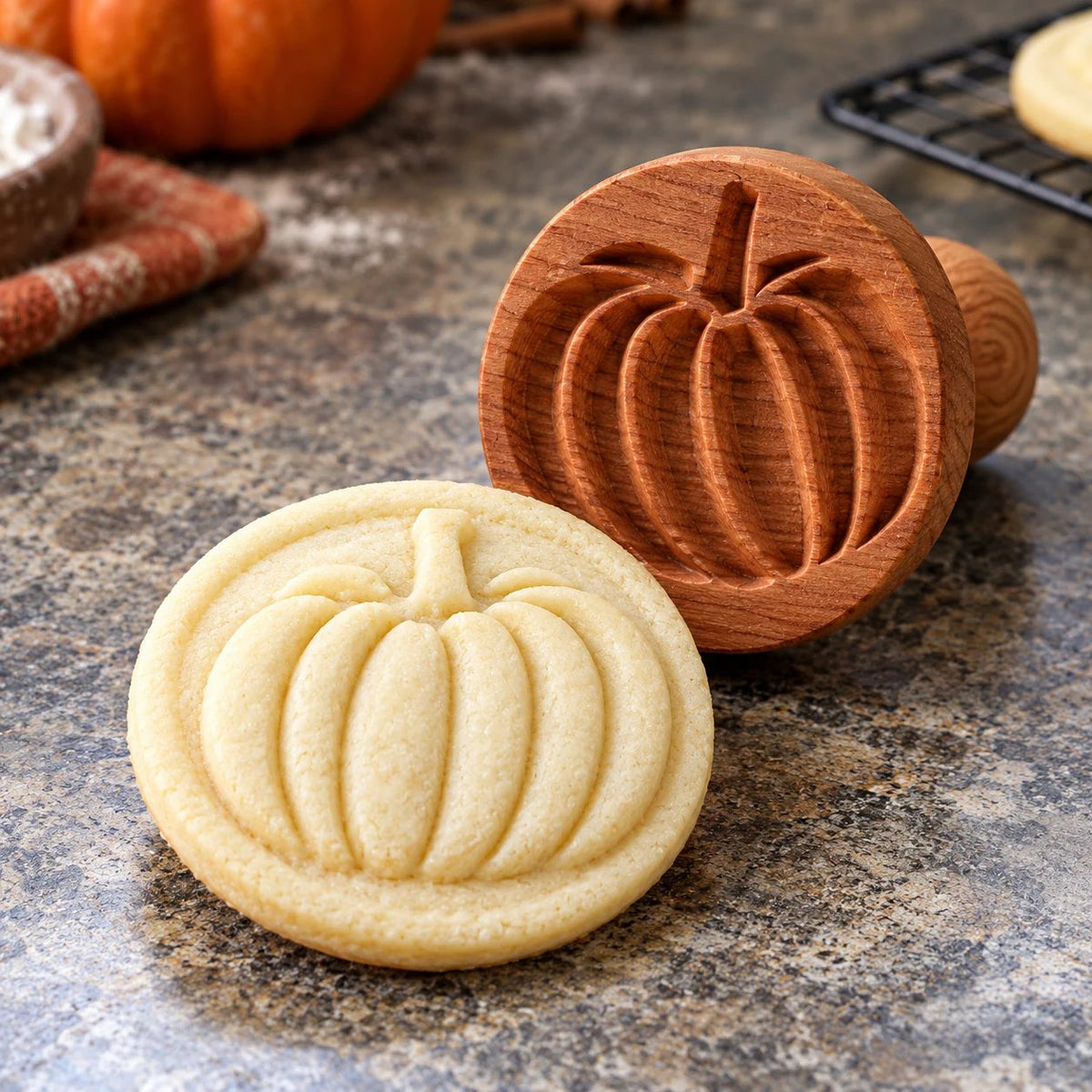 🍪 Carved Wooden Cookie Stamps | One Press, Beautiful Detail