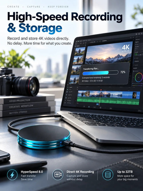 Magnetic Portable SSD – Anti-Lost External Solid State Drive