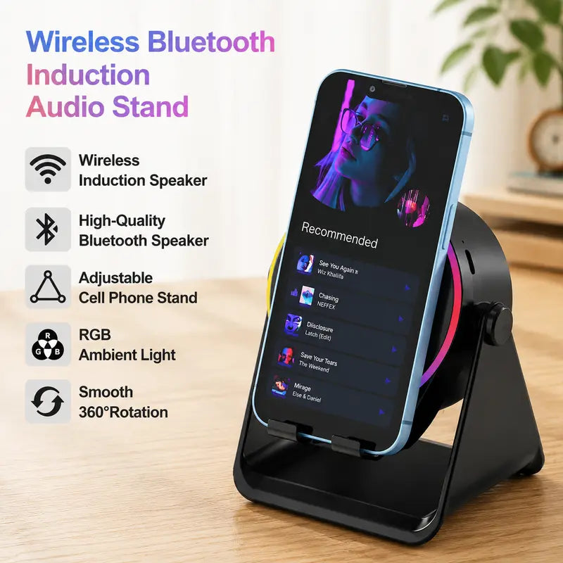 5-in-1 Wireless Induction Bluetooth Speaker