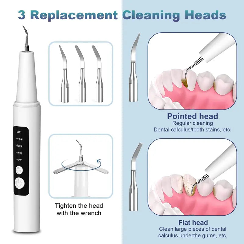 Ultrasonic Dental Plaque Remover for Humans & Pets