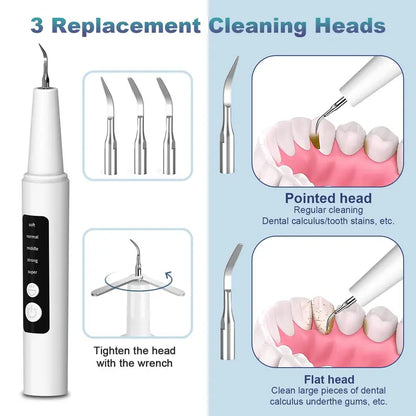 Ultrasonic Dental Plaque Remover for Humans & Pets