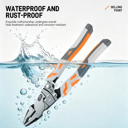 55-Steel Self-Locking Anti-Skid Ratchet Pliers